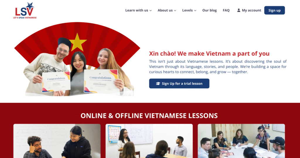 Top 5 best places to take Vietnamese classes in Hanoi for beginners Anh man hinh 2025 07 12 luc 19.12.41