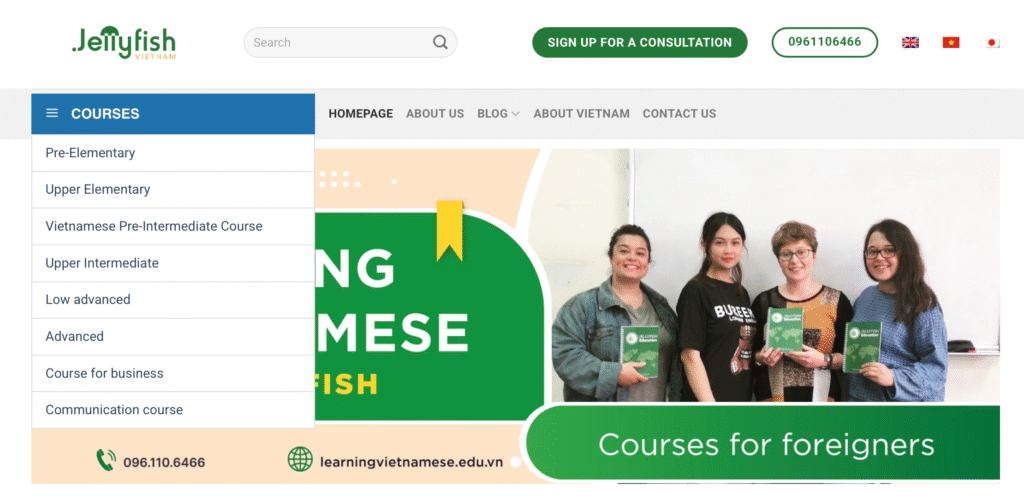 Top 5 best places to take Vietnamese classes in Hanoi for beginners Anh man hinh 2025 07 19 luc 16.06.06