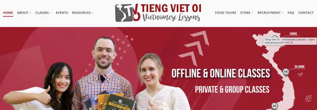 Top 5 best places to take Vietnamese classes in Hanoi for beginners Anh man hinh 2025 07 19 luc 16.06.52
